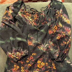 Urban Outfitters Black Floral dress